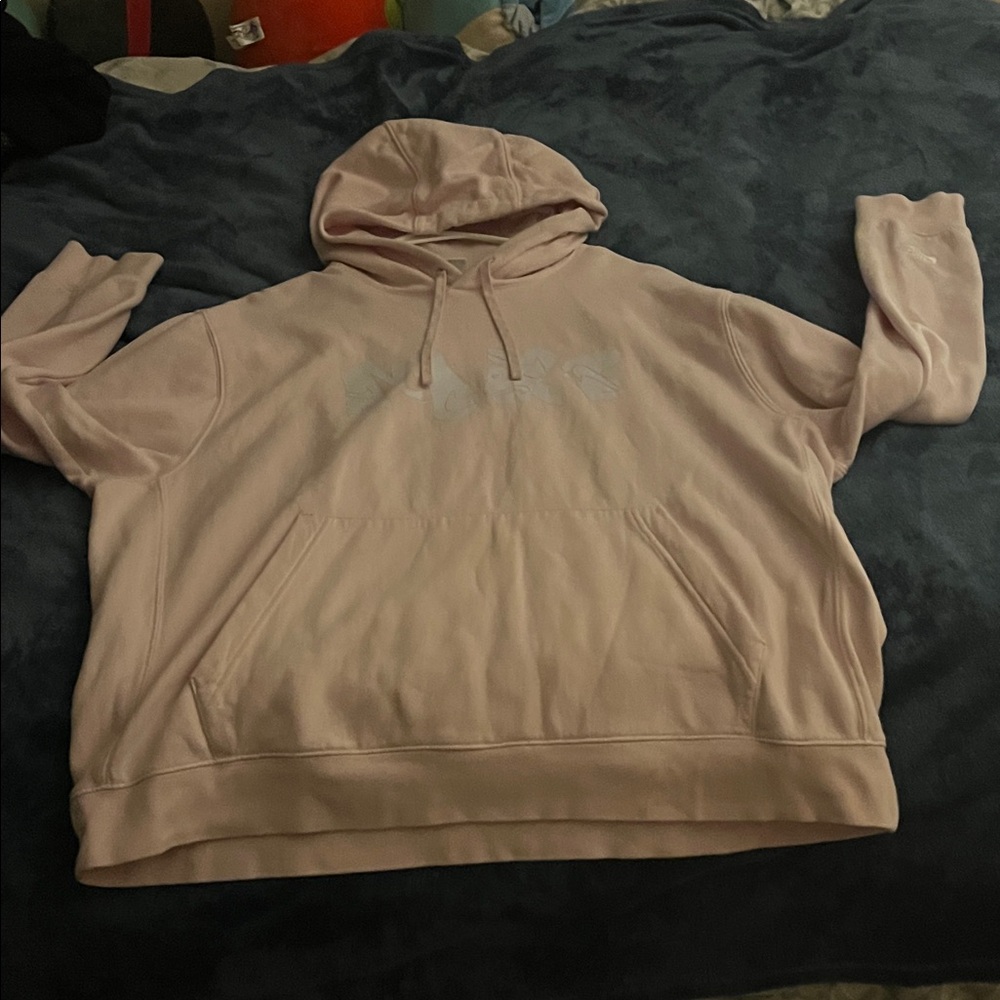 Pink Nike Hoodie with Front Pocket